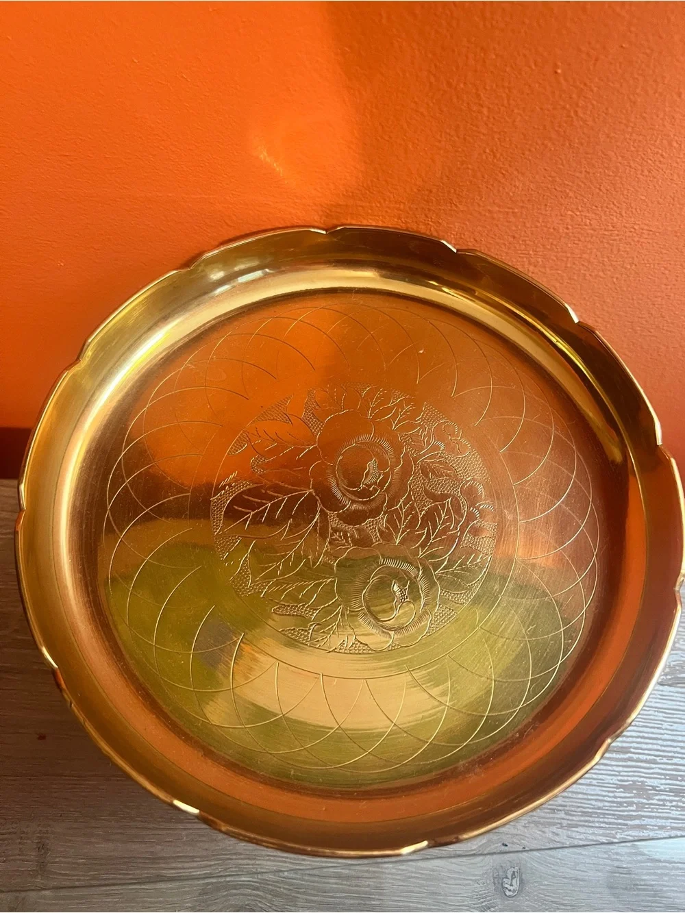 Stunning Brass Pedestal Cake Stand